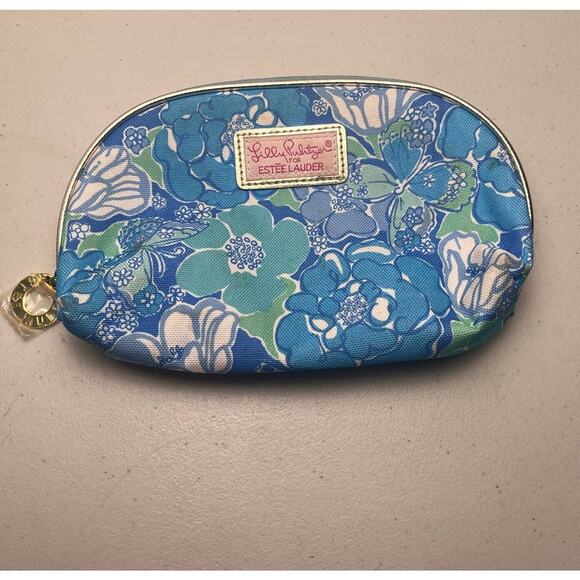 Lily Pulitzer For Estee Lauder Floral Cosmetic Travel Toiletry Bag Zip Up Lot - Picture 4 of 14